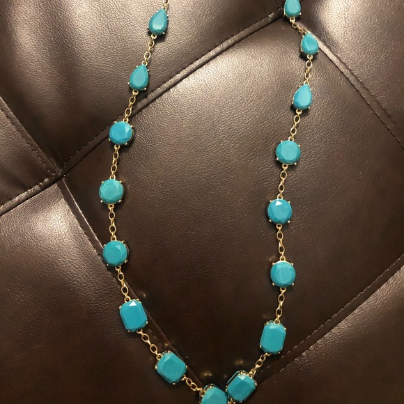 Kate spade turquoise statement necklace - Picture 2 of 5